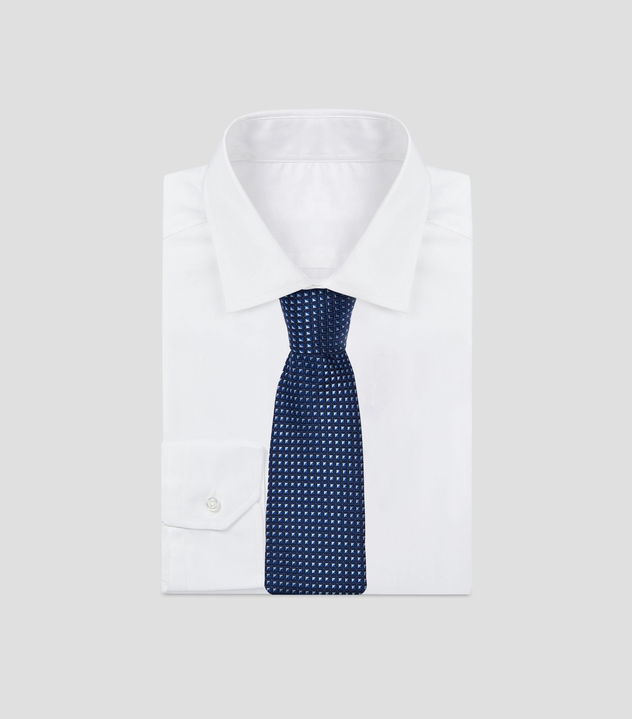 Corbata ancha de seda estampada